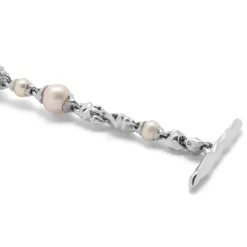The Corollary Bracelet | White Pearls | Sterling Silver