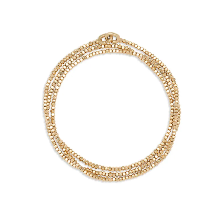 Triple Noix Necklace / Bracelet | Yellow Gold
