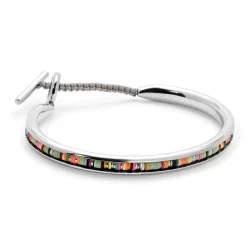 Tunal Round Cuff | Mint Green Pattern | Sterling Silver